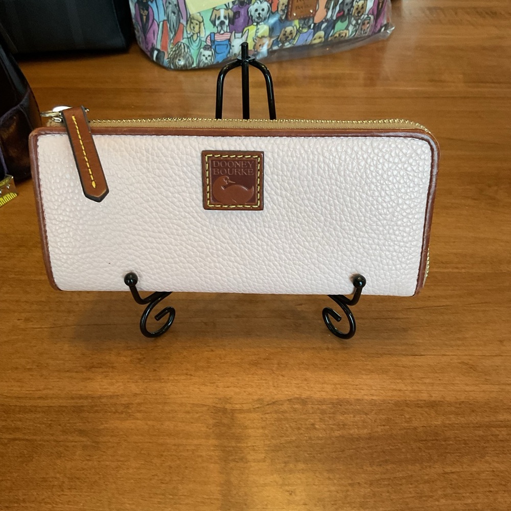 Dooney & Bourke White and Brown Wallet